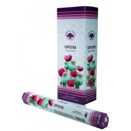 6 pakjes Opium wierook (Green Tree)