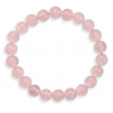 Rose quartz round bead bracelet (8mm)