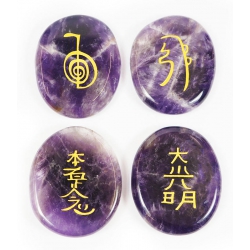 Reiki symbol stones Amethyst