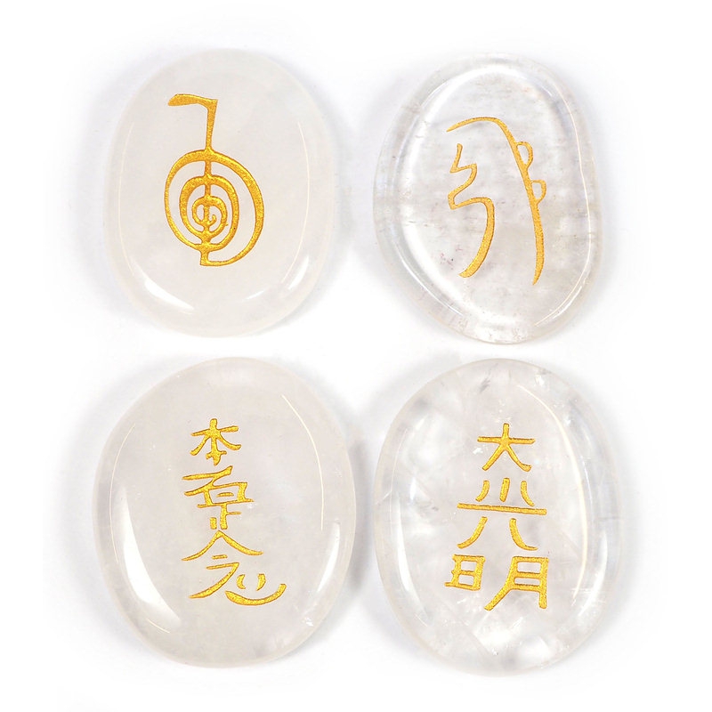 Reiki Symbol Stones Rock Crystal