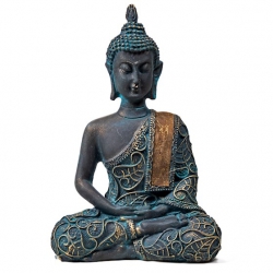 Boeddha in Meditatie antiek look Thailand
