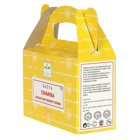 Chakra Rückfluss Räucherkegel (Satya)
