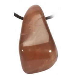 Moonstone drilled pendant