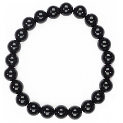 Bracelet en perles rondes en onyx (8mm)
