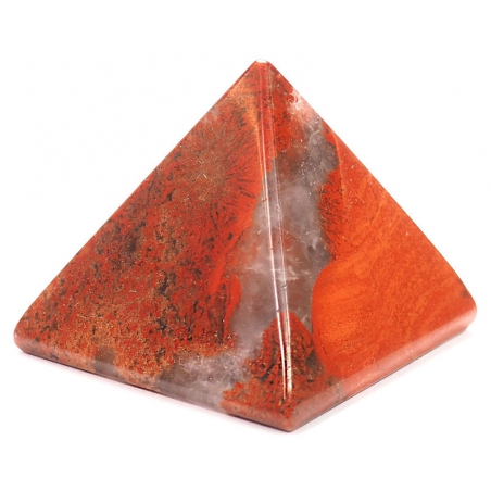 Rode Jaspis piramide (4cm)