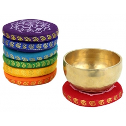 Klankschaal kussens 7 Chakra's (9.5cm) 2
