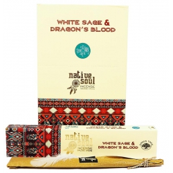 12 pakjes White Sage & Dragon's Blood (Native Soul)