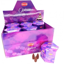 12 paquets Opium cônes d'encens flux de retour (HEM)