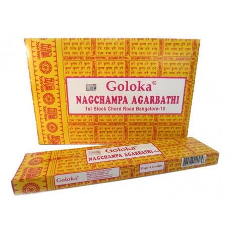 12 pakjes Nagchampa Agarbathi 16gr (GOLOKA)