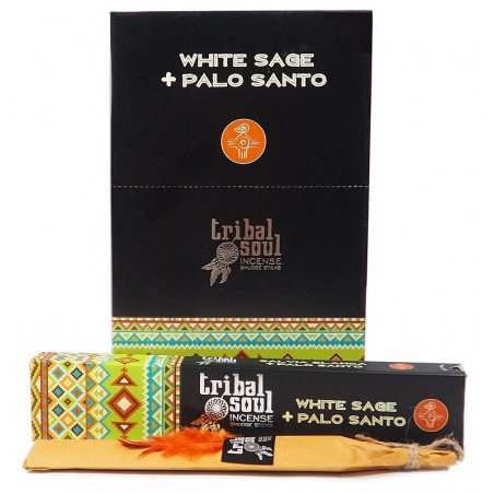 12 pakjes White Sage & Palo Santo (Tribal Soul)