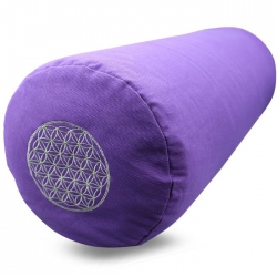 Bolster canvas Flower of Life paars