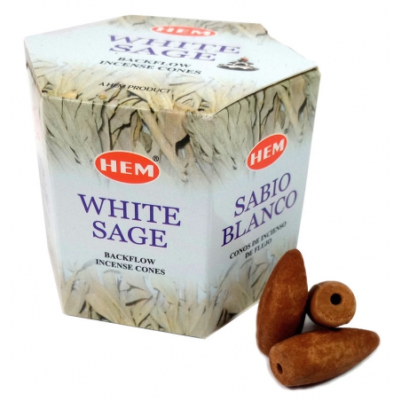 White Sage backflow incense cones (HEM)