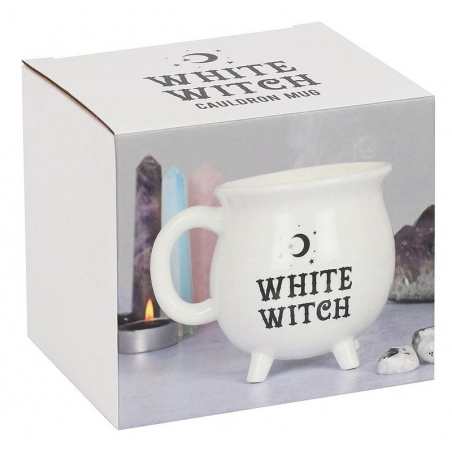Witch's cauldron mug (white) White Witch