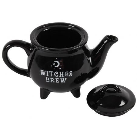 Théière chaudron de sorcière Witches Brew (noir)