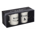 Witch & Wizard mug set (white)