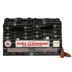 6 pakjes Aura Cleansing Backflow kegelwierook (Satya)