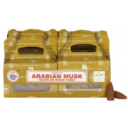 6 packs Arabian Musk Backflow incense cone (Satya)