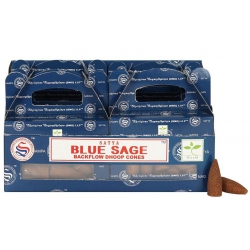 6 packs Blue Sage Backflow incense cone (Satya)