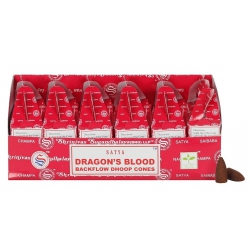 6 packs Dragon's Blood Backflow incense cone (Satya)