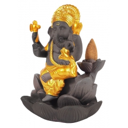 Ganesha backflow wierookbrander (goud/bruin) 2