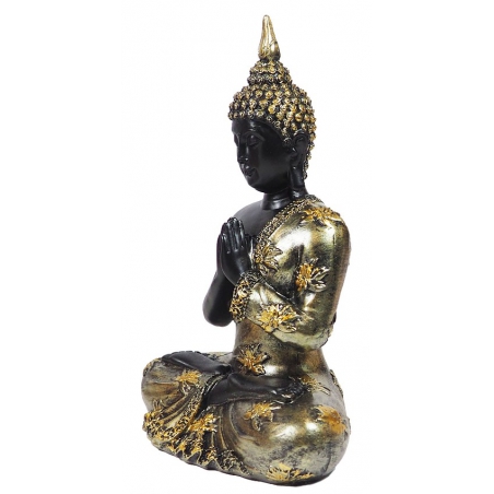Bouddha Namaste avec robe d'or