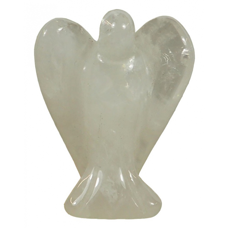 Rock crystal gemstone angel 35mm