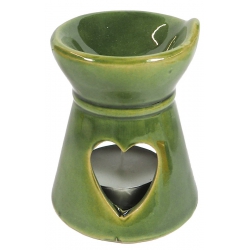 Aroma burner green with heart