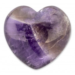 Amethist edelsteen hart 30mm 2