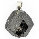 Pendentif Tourmaline noire rugueux