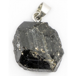Tourmaline black rough pendant 2