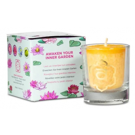 Votive scented candle 2nd chakra in gift box