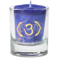 Bougie votive parfumée 6ème chakra en coffret cadeau