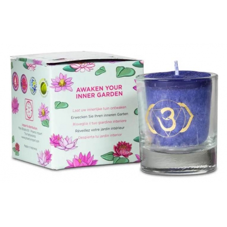 Votive scented candle 6th chakra in gift box