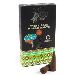 Tribal Soul Sage Blanc & Palo Santo cônes d'encens flux de retour