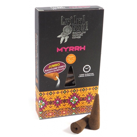 Tribal Soul Myrrh backflow incense cones