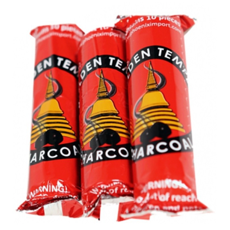 Golden Temple 40 mm incense charcoal tablets