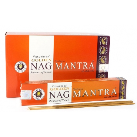 Golden Nag Mantra Weihrauch (12 Packungen)