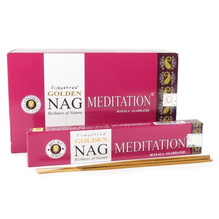 Golden Nag Meditation wierook (12 pakjes)