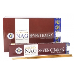 Golden Nag Seven Chakra Weihrauch (12 Packungen)