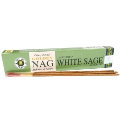 d'encens Golden Nag White Sage 15gr (Vijayshree)