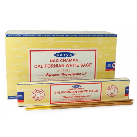 Encens Californian White Sage Satya Nag Champa (12 paquets)