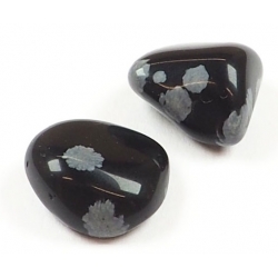 Schneeflocke Obsidian trommelstein 10-20mm