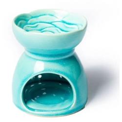 Aromabrander Levensboom turquoise keramiek 2