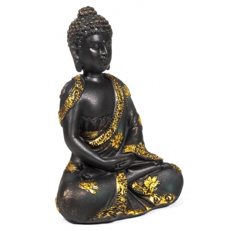 Bouddha de méditation avec une robe d'or