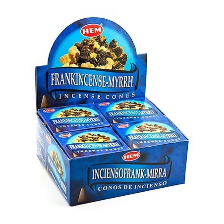 Frankincense-Myrrh kegelwierook (HEM)