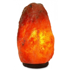 Lampe à sel Rouge Himalaya avec base en bois 4-6kg