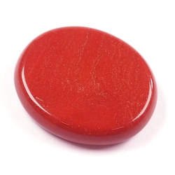 Roter Jaspis flacher Stein 35mm
