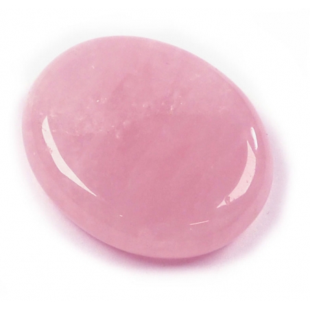 Rose quartz flat stone 35mm