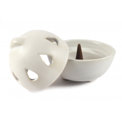 Kegel Weihrauchbrenner Keramik (Weiß)