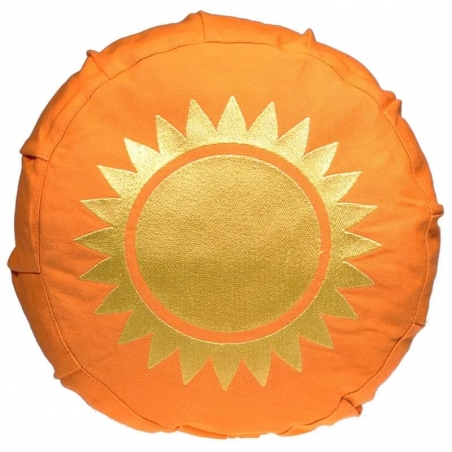 Coussin de méditation soleil brodé pour les enfants (8260)